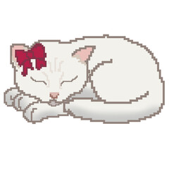 Emoji cat pixel
