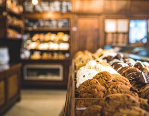 Indulge in freshly baked cookies at this cozy bakery for a delightful treat and warm, inviting experience
