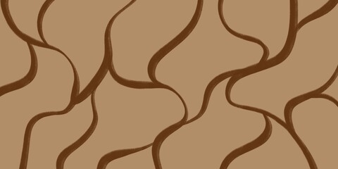 Thin lines in a green and beige palette, smoothly distributed across the background