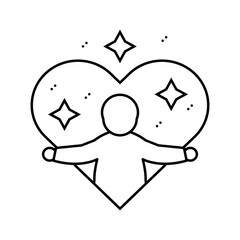 infant care child nurse line icon vector illustration
