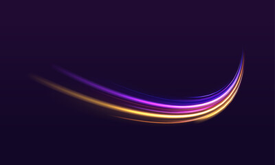 A wave of bright light streaks flows across the screen with motion blur. The lines move like fire trails in a high-speed network. Hues of orange, gold, and red dominate the glowing background.