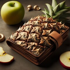 Leather mushrooms or apple peels