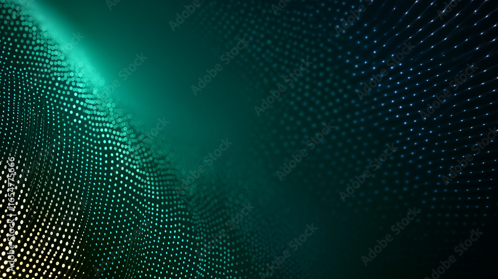 Poster abstract dot landscape: a captivating abstract composition featuring a dynamic landscape crafted fro