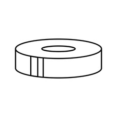 tape rock climbing line icon vector illustration
