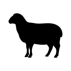Sheep silhouette illustration profile view