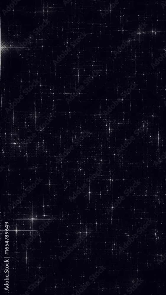Poster it features stunning animated abstract patterns that evoke depth and movement against a starry dark 