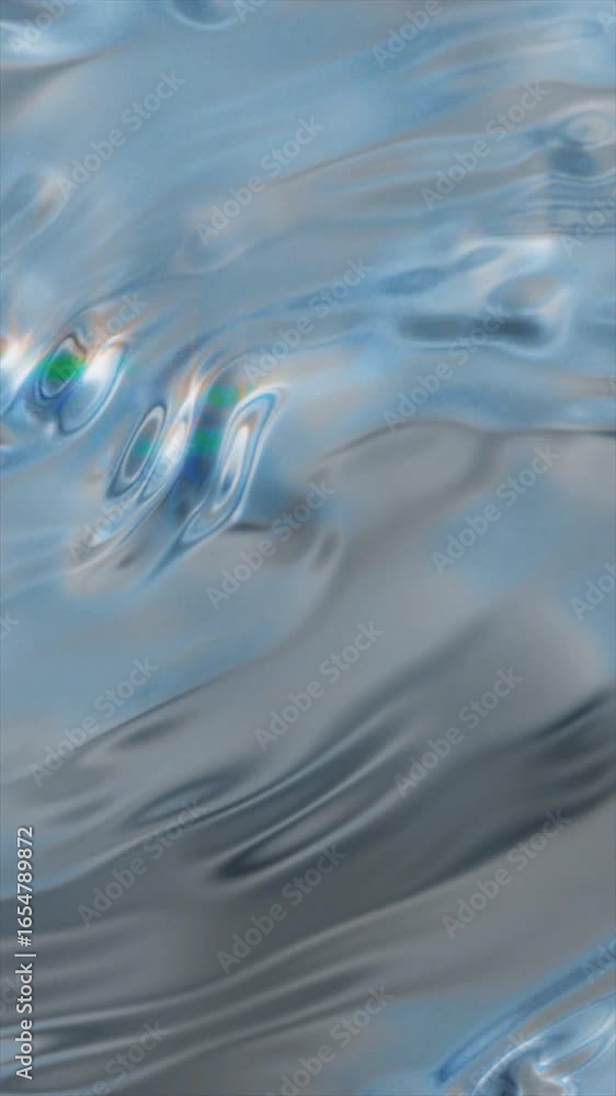 Poster experience a stunning display of flowing blue shapes that blend seamlessly against a dynamic backdro