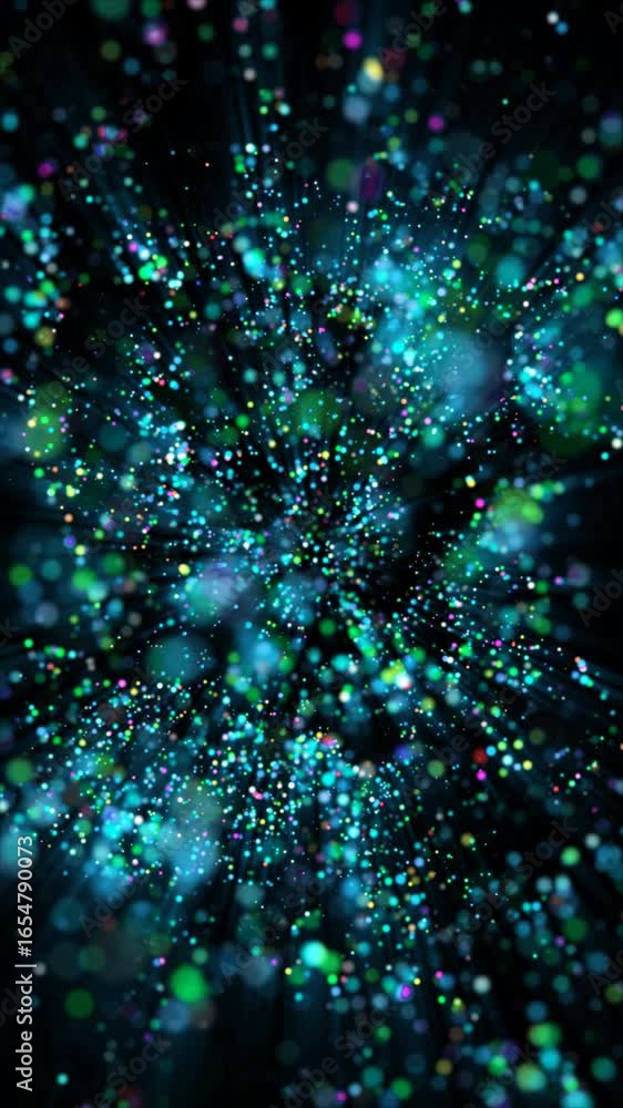 Poster Explore a captivating world of colorful abstract animation, filled with dynamic patterns and mesmerizing visuals.