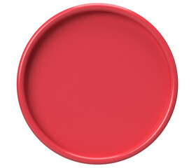 Red Circle Badge Backdrop