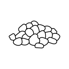 clinker cement production line icon vector illustration