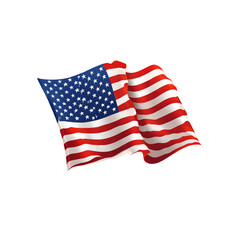 Fototapeta premium american flag waving