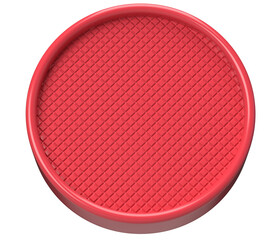 Red Circle Label Backdrop