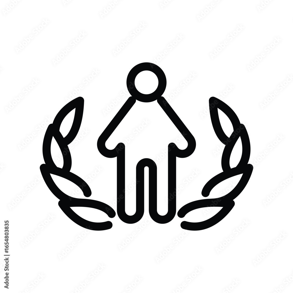 Poster mvp outline icon vector design good for web or mobile app
