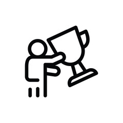winner outline icon vector design good for web or mobile app