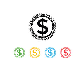 Dollar Sign Vector ,Finance Icon Set