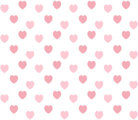 Hearts background. Vector seamless pattern.
