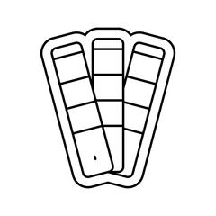 color options line icon vector illustration