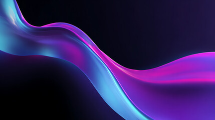 Dynamic flowing abstract design with vibrant gradient colors and modern style