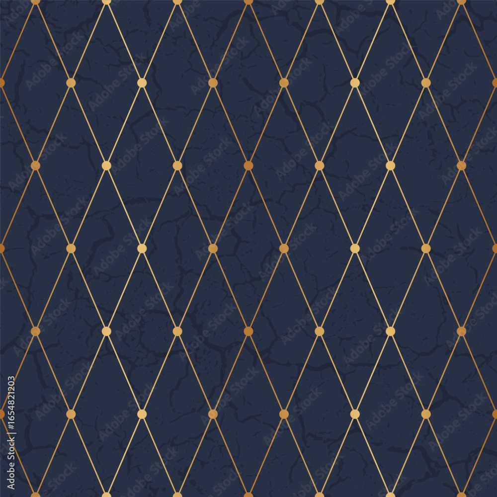 Poster geometric gold seamless pattern. golden geometry background for design prints. elegant abstract diam