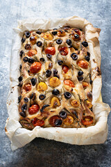 rustic italian focaccia bread
