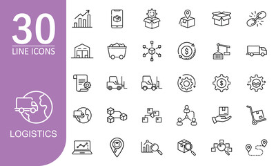  Supply Chain & Logistics Icon Pack