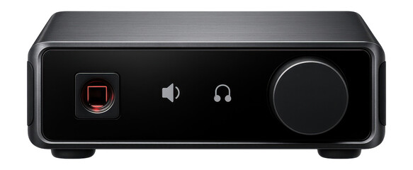 Fototapeta premium Audio interface with optical S/PDIF input and durable aluminum chassis for studio installations