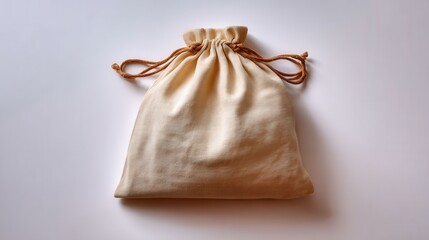 Plain Fabric Drawstring Bag for Storage, Crafting, and Organizing Needs