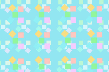 seamless pattern background with colorful cubes
