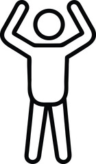 Person standing  with abstract elements