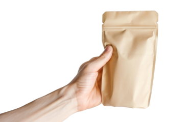 PNG Coffee pouch bag holding hand