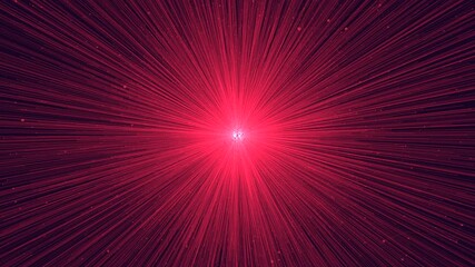 Vibrant red burst of light emanating from the center and spreading outward, indicating an explosive release of energy or radiation - Powered by Adobe