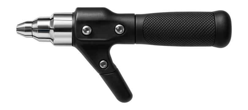 Swaging tube expander with a knurled handle for a home DIY toolbox.