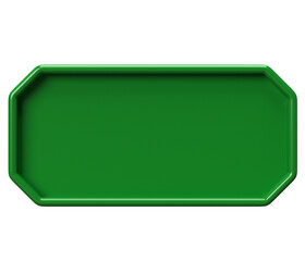 Green Glossy Label Badge
