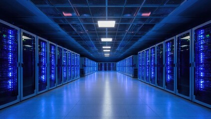 Server room interior shot