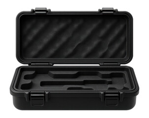 Plastic modular case with snap-fit latches and foam inserts for delicate instrument storage.