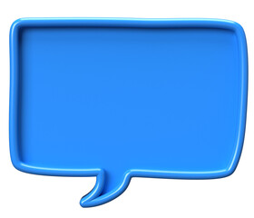 Blue Tilted Bubble Badge