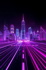 night view of shanghai