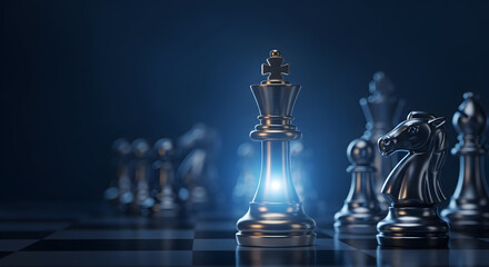 Strategic Leadership Chess King Business Success Vision Game Plan Victory