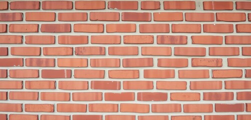 Obraz premium Uniform, subtly textured brick surface, various shades of red and brown, high resolution, pattern