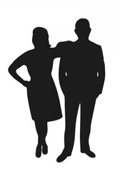 A couple silhouette vector 8.eps