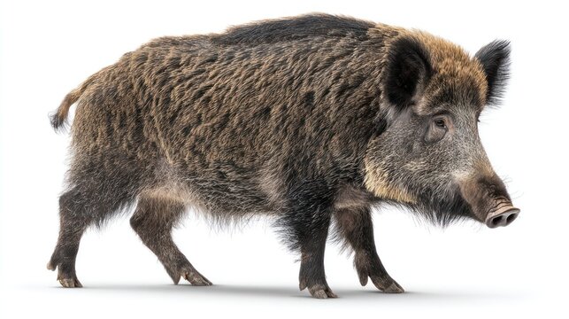 Wild boar in profile