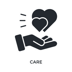 Care Icon Glyph Style. Vector Illustration For Graphic Design
