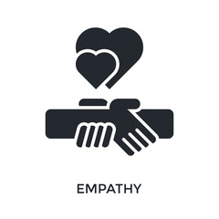Empathy Icon Glyph Style. Vector Illustration For Graphic Design