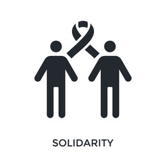 Solidarity Icon Glyph Style. Vector Illustration For Graphic Design