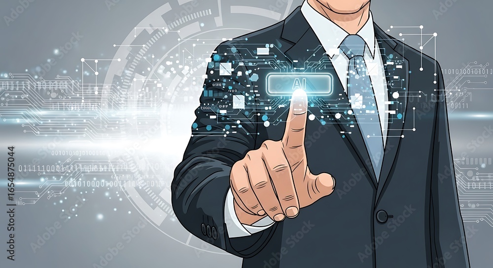 Aufkleber ai integration strategy, a businessman's guide to leveraging artificial intelligence in business dev