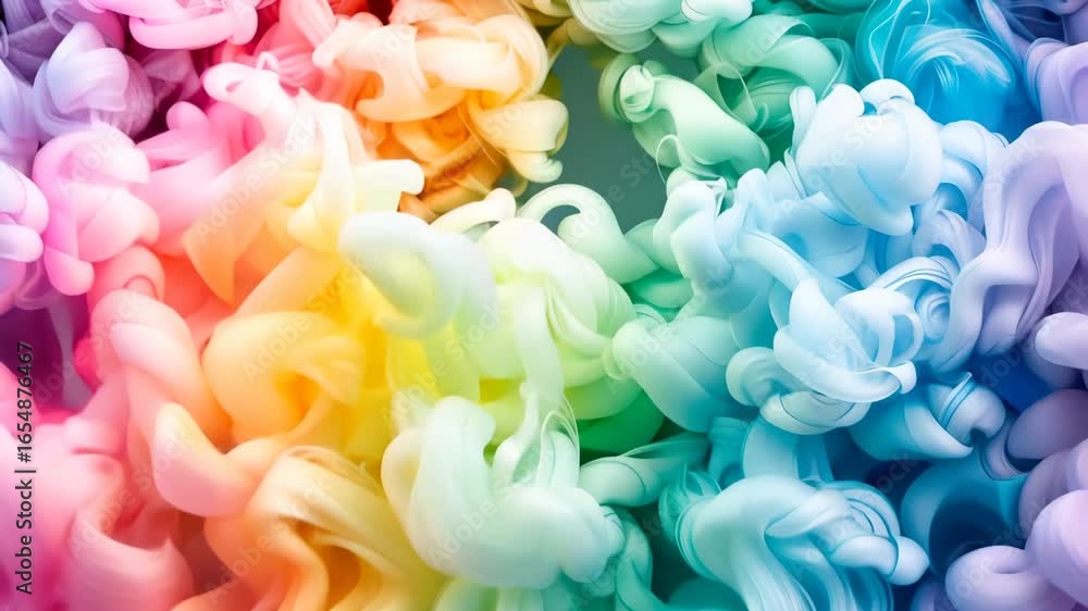 Poster experience the captivating swirl of colors and fluid movements in a mesmerizing display of vibrant t