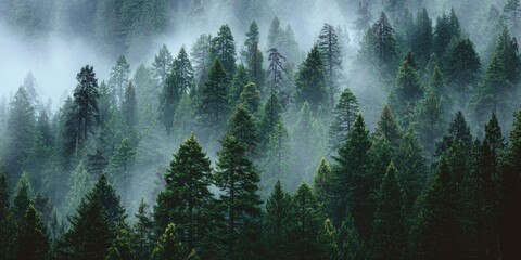 Misty forest canopy (2)