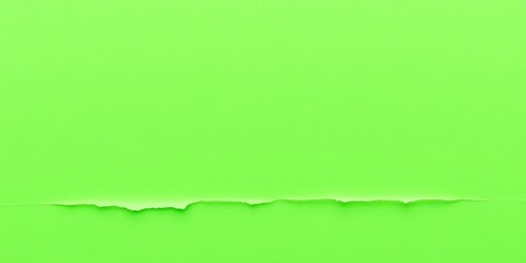 Fototapeta premium Jagged-edged piece of green paper, torn from a larger sheet, showing textured fibers, edge, background texture