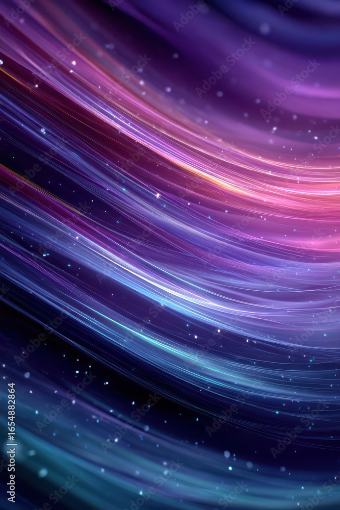 Poster abstract gradient background with dynamic light trails and vibrant hues