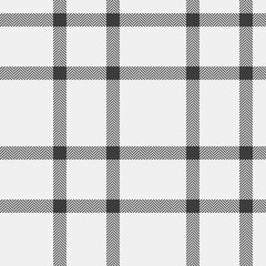 Classic monochrome plaid pattern featuring herringbone textures. Seamless and versatile background for graphic design, textiles, or web design projects.